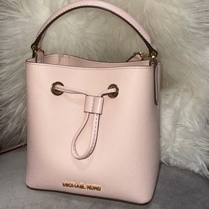 Small Blush Pink Bucket Bag